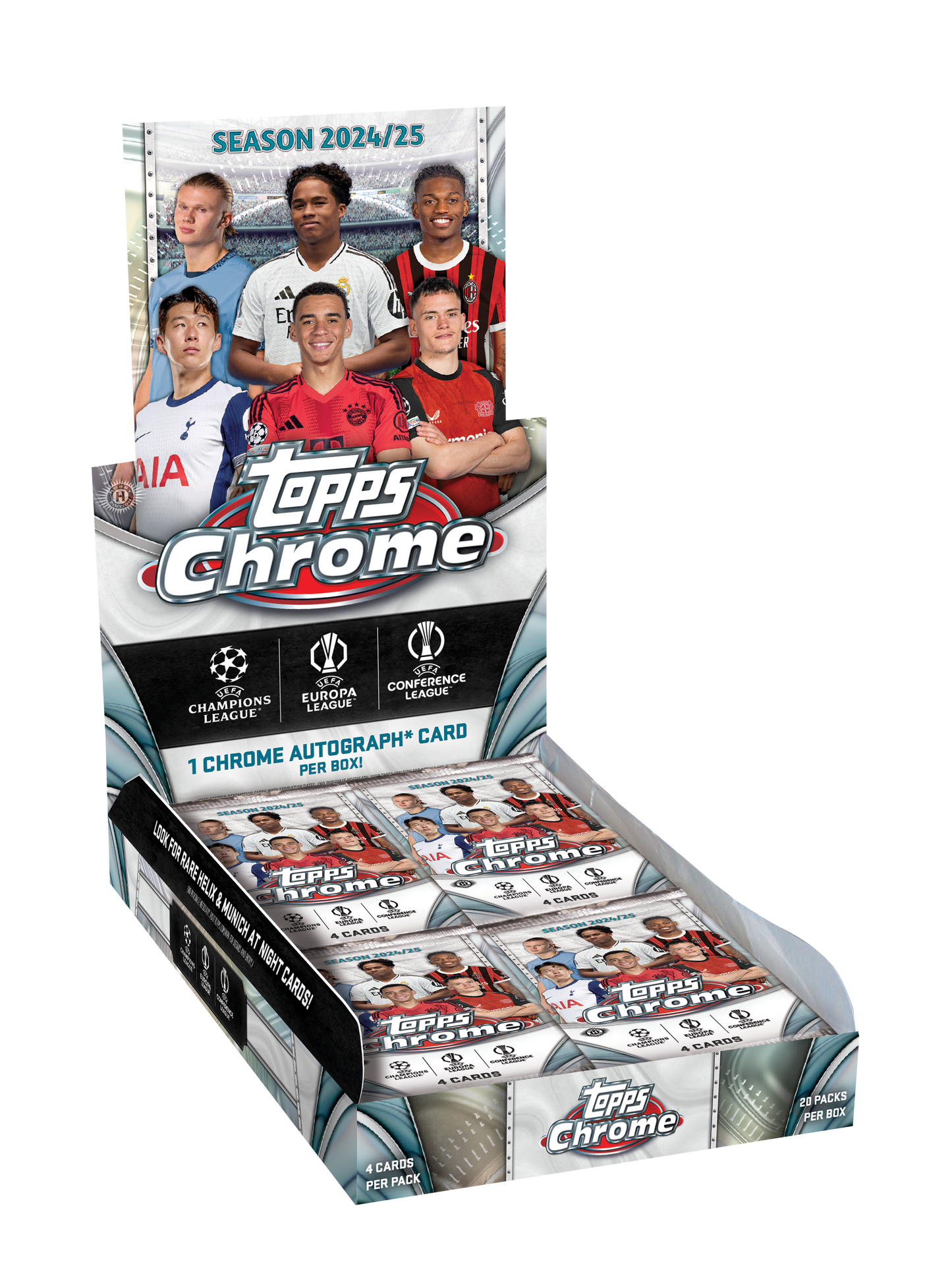 PRE-ORDER Topps UEFA Club Competitions Chrome 2024/25 - Hobby Box (LIVE OPENING)