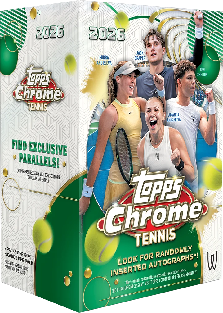 Topps Chrome Tennis 2026 Value Box