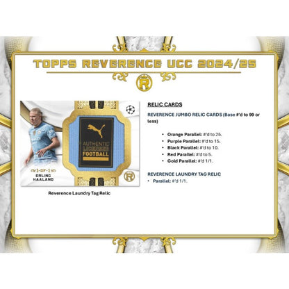 Topps Reverence UCC 2024/25 – Participación [CAJA 4]