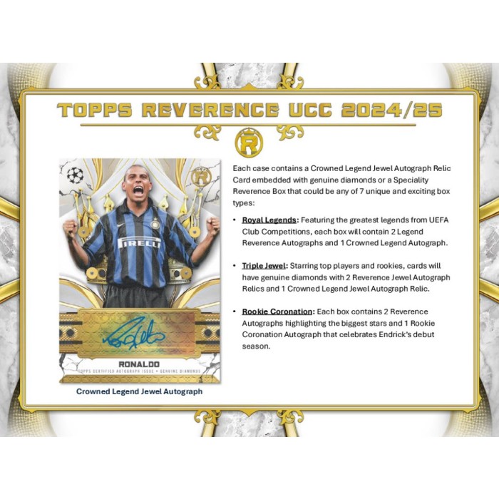 Topps Reverence UCC 2024/25 – Participación [CAJA 4]