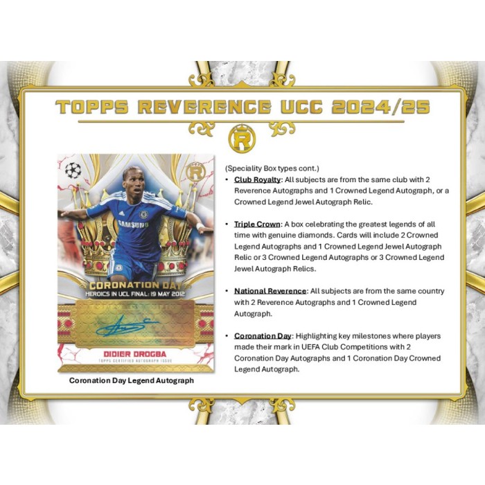 Topps Reverence UCC 2024/25 – Participación [CAJA 4]