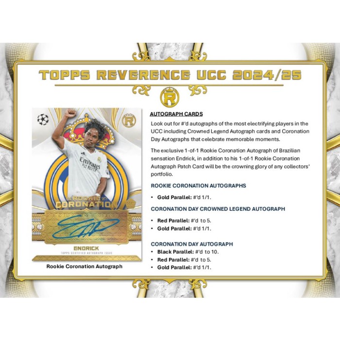Topps Reverence UCC 2024/25 – Participación [CAJA 4]
