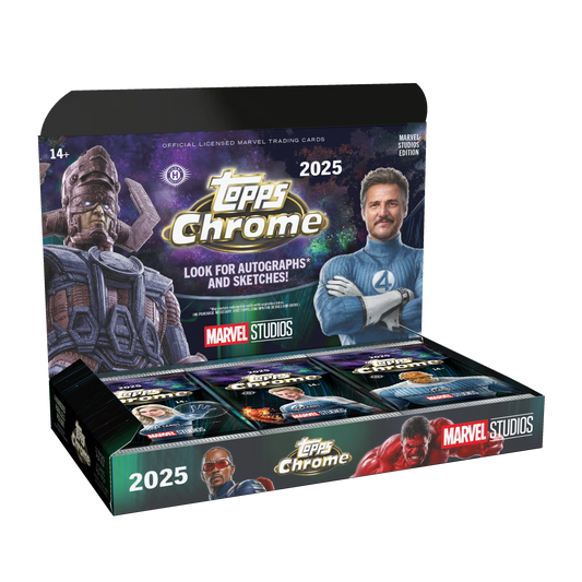 2025 Topps Marvel Studios Cinema Chrome – Hobby Box