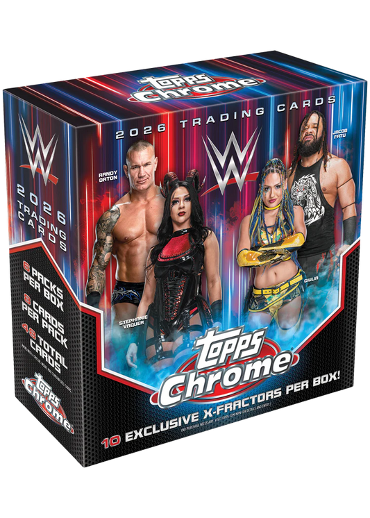 Topps Chrome WWE 2026 – Mega Box